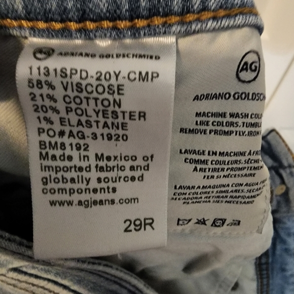 Ag Adriano Goldschmeid The Matchbox Slim Straight Denim Jeans - Picture 9 of 10